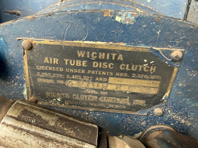 100 TON X 64" WIDE STAMCO MODEL #810-64 CUTOFF PRESS, WITH AIR CLUTCH: YOBRO #24793