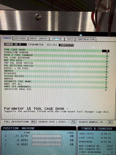 2013 HAAS MODEL #VF5 CNC VERTICAL MACHINING CENTER: YOBRO #24379