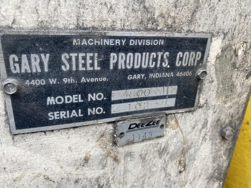 GARY MODEL 4800 POWERED SCRAP WINDER (SLITTING LINE): STOCK #19349