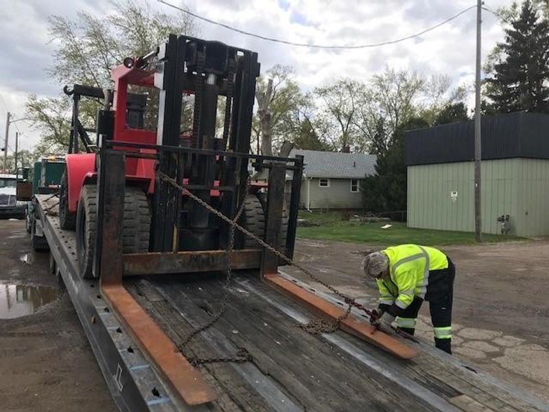 Hyster 300A Fork Lift With Rigging Boom stock #2826
