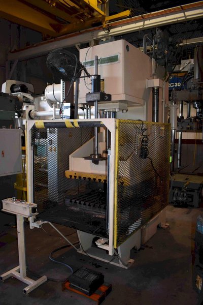 50 TON PH HYDRAULICS MODEL OGP-50 GAP FRAME HYDRAULIC PRESS, 24" STR, 30" DLO, 38" X 30" BA, 1994