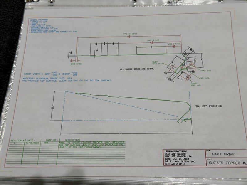 30 STAND X 1.5" RLM ROLLFORMER LINE TOOLED FOR GUTTER TOPPER 2003 20" ROLL SPACE: YOBRO 25922