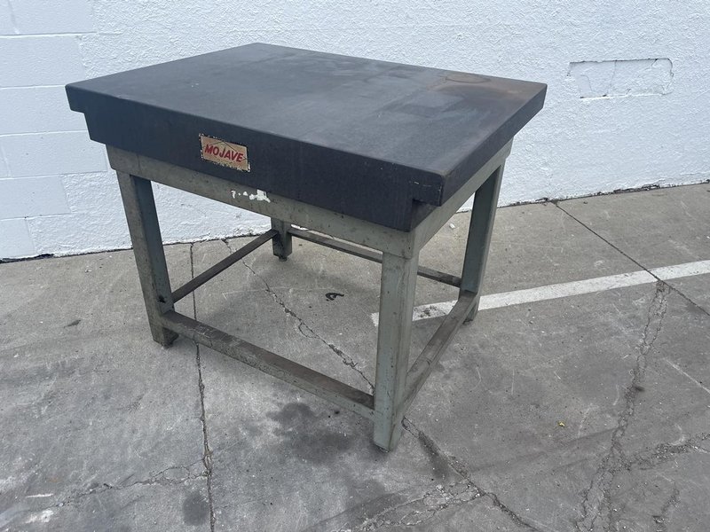 36&quot; X 48&quot; MOJAVE GRANITE SURFACE PLATE ON STAND: STOCK #7682