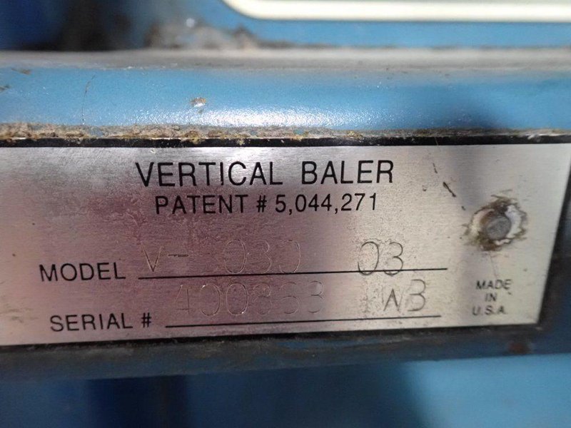 MARATHON EQUIPMENT 60"X 48"X 30" VERTICAL BALER  -  V-6030