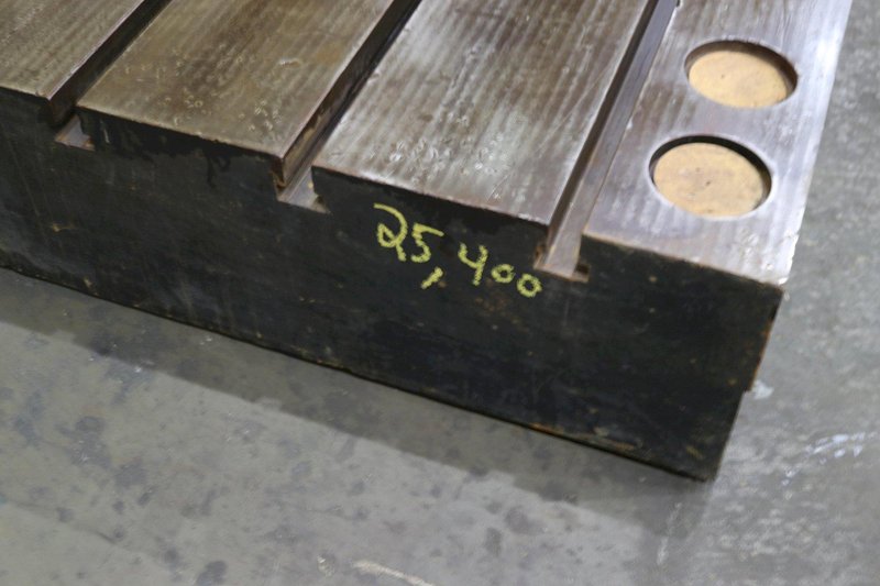 STEEL LAYOUT TABLE WITH T SLOTS: STOCK #73825