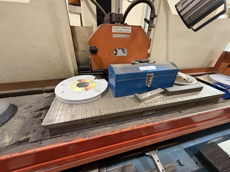 16" X 40" REGENT AUTOMATIC SURFACE GRINDER WITH MAGNETIC CHUCK, COOLANT, AND INCREMENTAL DOWN FEED