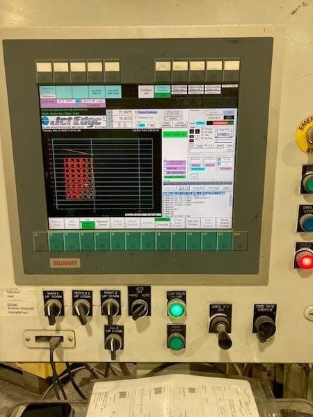 Jet Edge Mid-Rail X-3 Waterjet Cutting System (#5925)