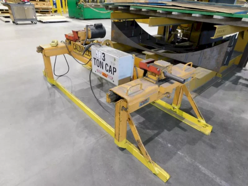 3 TON CALDWELL MODEL #60S-3-60 STRONG BAC POWERED MOTORIZED SHEET LIFTER: YOBRO #25899