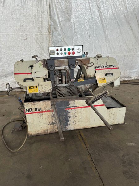 9" X 16" PEERLESS MODEL HB711A HORIZONTAL BANDSAW. STOCK # 0873124