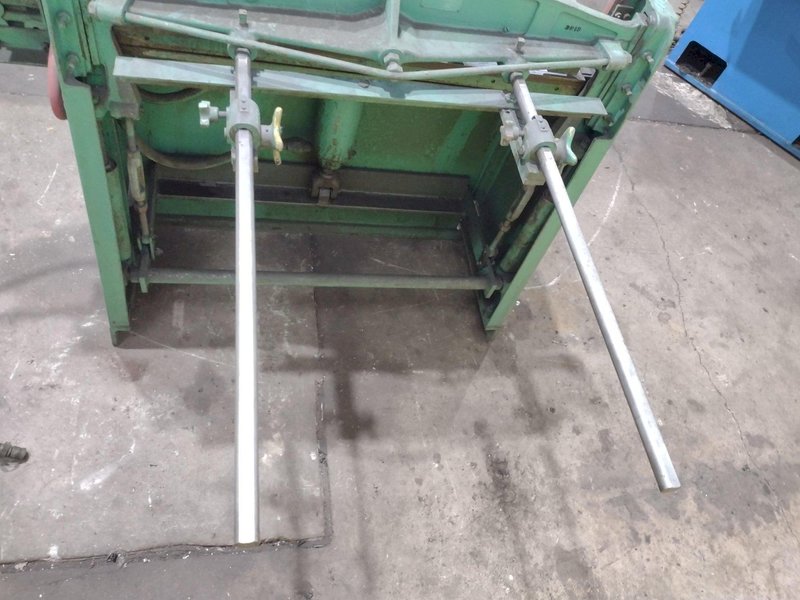 3' X 16 GAUGE PEXTO MODEL #137K PNEUMATIC POWERED SHEAR WITH BACK GAUGE: STOCK #21790