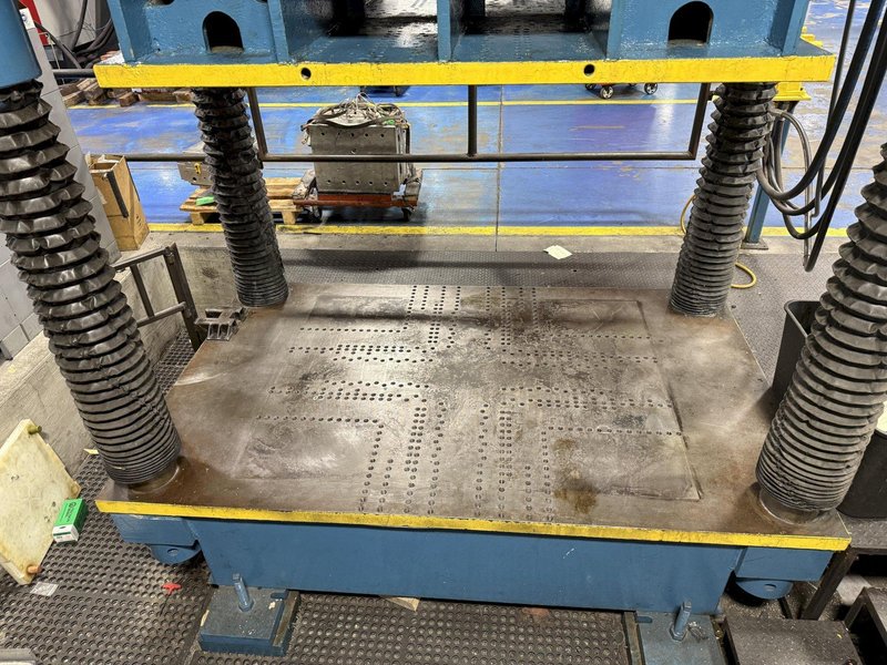 100 TON DAKE MOEL #18-255 4-POST HYDRAULIC SPOTTING TRYOUT PRESS: YOBRO #24169