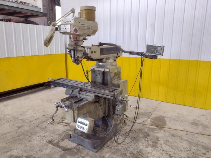 3 HP MICROCUT MODEL #1050 VERTICAL KNEE MILL: STOCK #21731