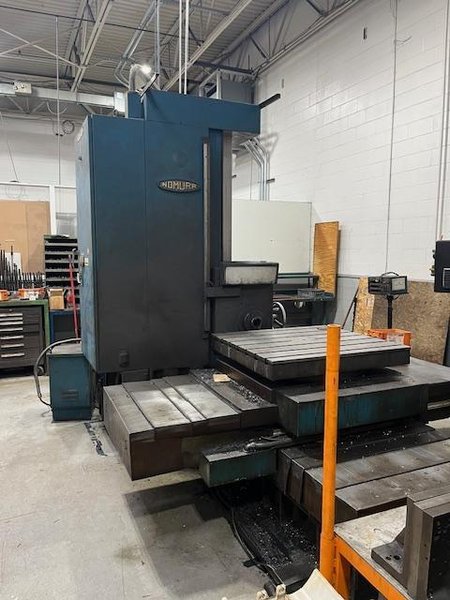 3.5&quot; NOMURA B85-SR HORIZONTAL BORING MILL. STOCK # 1111825