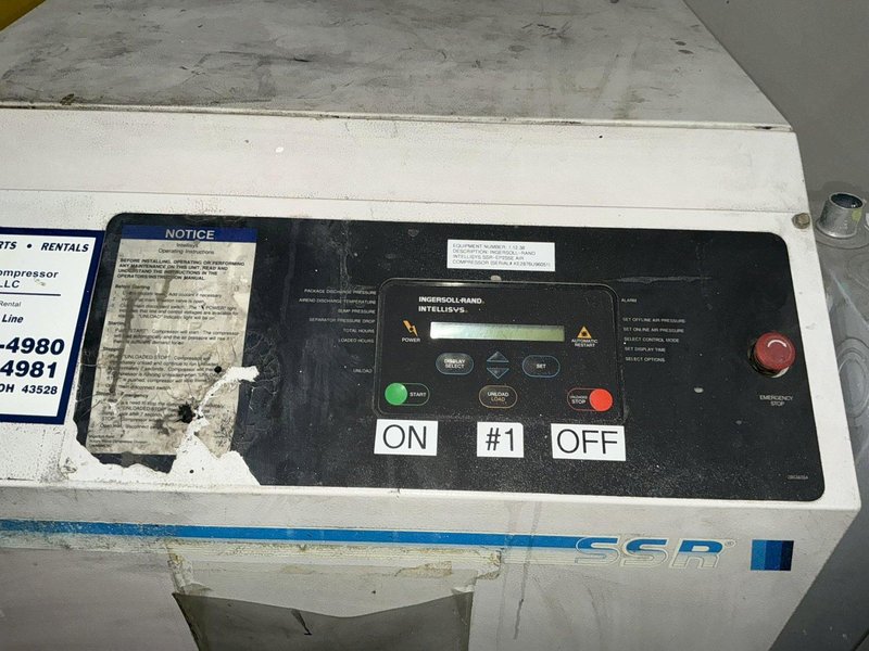 25 HP INGERSOLL RAND MODEL #SSR-EP25SE ROTARY SCREW AIR COMPRESSOR: YOBRO #25333