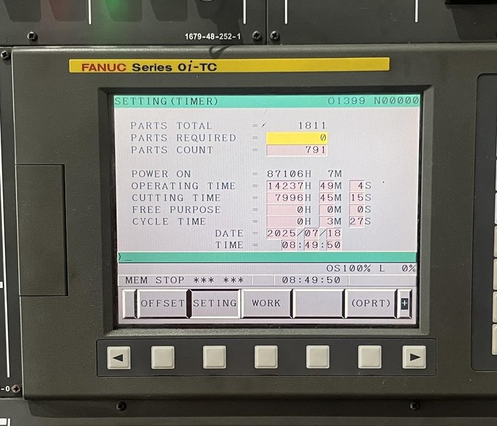 Hyundai Kia SKT-21LMS CNC Lathe – C Axis Live Tool Sub Spindle