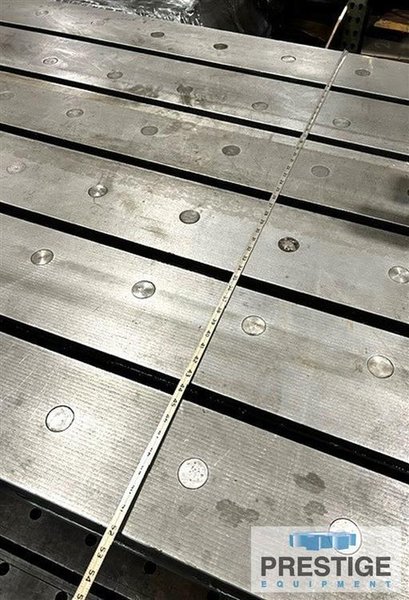 52&quot; x 388&quot; x 34&quot; T-Slotted Planer Table