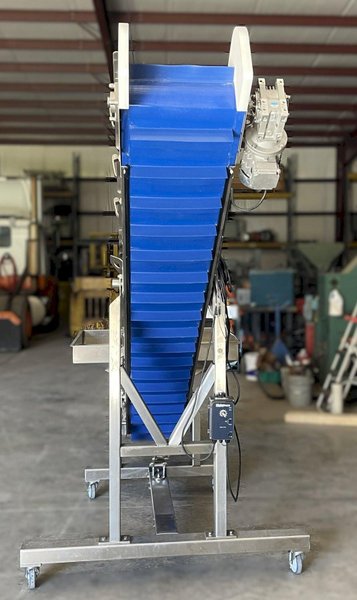 (A) Weighpack Infeed Conveyor with Floor Hopper