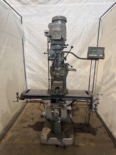 2 HP BRIDGEPORT SERIES 1 VERTICAL KNEE MILL. STOCK # 0222226