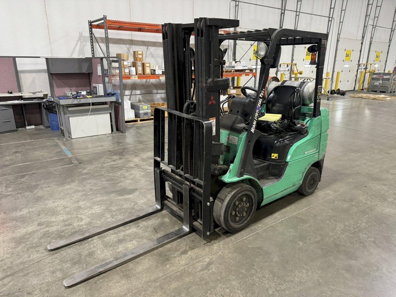 5000 LB MITSUBISHI MODEL #FGC25N LP GAS FORKLIFT: STOCK #78306