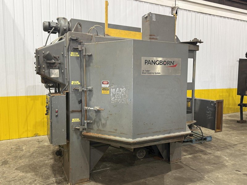 72” TABLE PANGBORN MODEL 6LK-7 ROTOBLAST SHOT BLAST MACHINE: YOBRO #24410