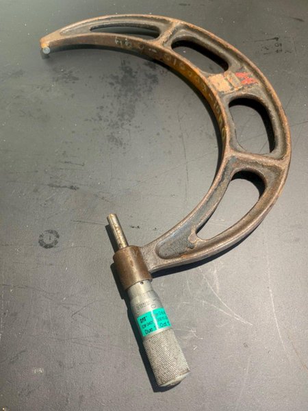 8&quot; VTG STARRETT NO. 436 OUTSIDE MICROMETER: STOCK 15117