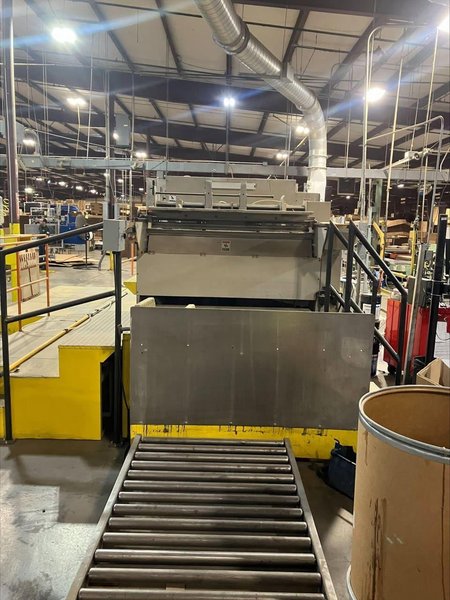 Marumatsu SAPY-1410 Flatbed Die Cutter with Inline Stripping, Platform Access &amp; Conveyor Feed