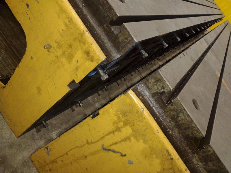 270” X 92” HEAVY DUTY T-SLOTTED SET-UP TABLE: STOCK #22996