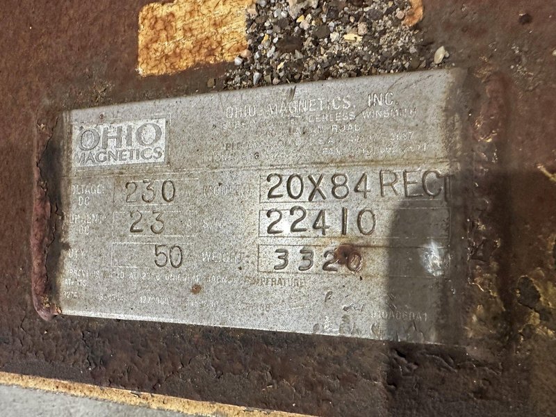 53 TON (107,500 LBS) BUSHMAN MODEL #MT420 TELESCOPING MAGNETIC SPREADER LIFTING BEAM  W/ OHIO MAGNETICS DIESEL GENERATOR: STOCK #20420