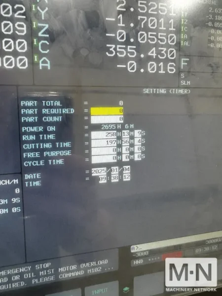 DN SOLUTIONS DVF 6500 CNC 5-Axis Vertical Machining Center, 2023 - LIKE NEW