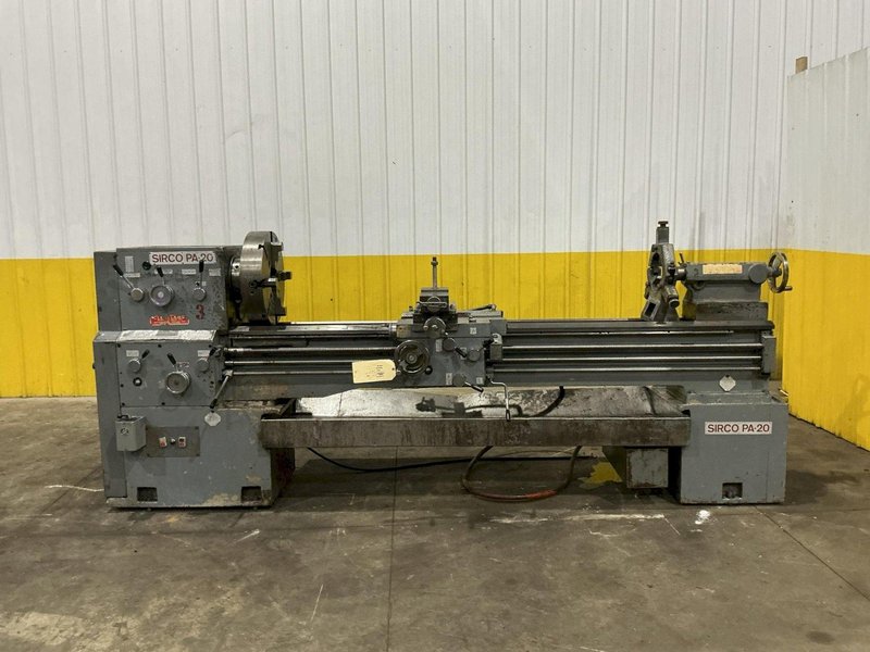 20"/27" X 80" SIRCO MODEL #PA-20 GAP BED ENGINE LATHE 2-1/8" HOLE : YOBRO #25910