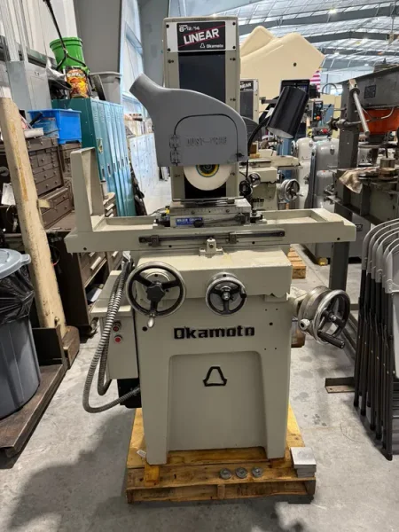OKAMOTO LINEAR 612  6” x 12” Precision Hand Feed Surface Grinder #7491