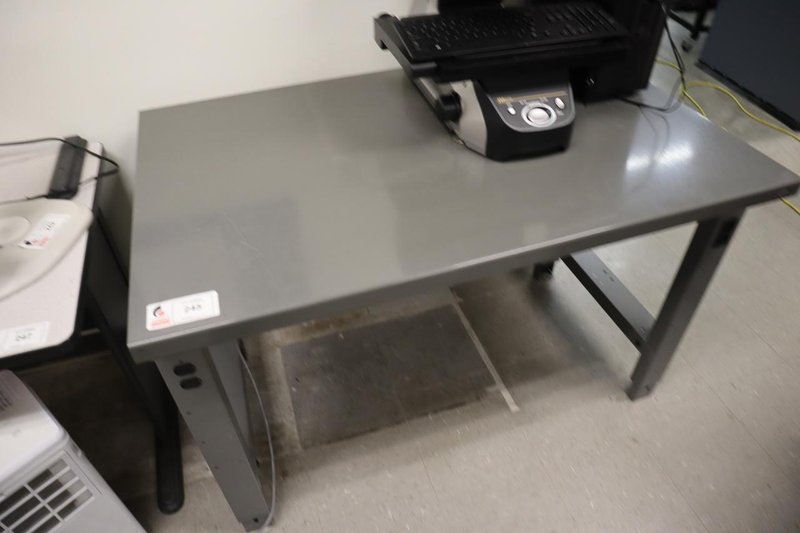 Global Work Bench, Steel Adjustable Height - NO CONTENTS- Auction Item