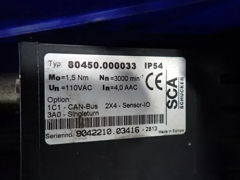 Schucker 3000 Rpm Servo Motors - 80450.000033