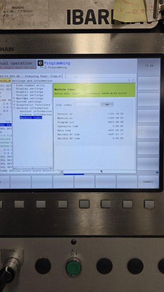 Ibarmia CNC VMC ZVH 45/L3000 Star, 2018 – 5 Axis Machining Center, Heidenhain TNC 640 HSCI Control, Heidenhain HR-510, Renishaw Probe System, Air Through Spindle