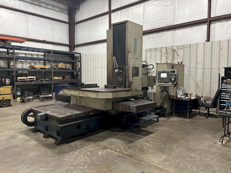 5" OLYMPIA H50X60 CNC TABLE TYPE HORIZONTAL BORING MILL. STOCK # 1219825