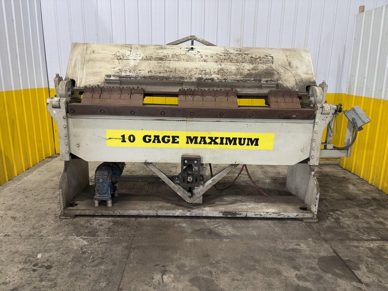 8' X 10 GAUGE CHICAGO DREIS &amp; KRUMP MODEL #8135-6 POWERED BOX &amp; PAN FINGER BRAKE: STOCK #23777