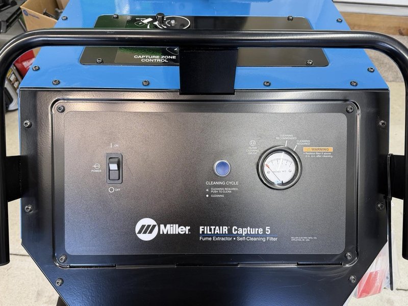 Miller FILTAIR Capture 5 Portable Fume Extraction System with 10′ Extraction Arm