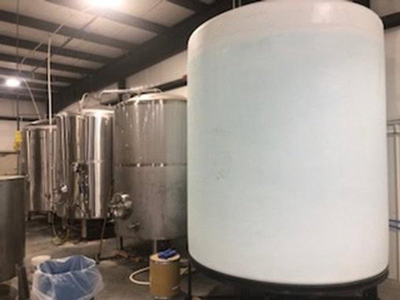 Complete Beverage Canning line with Ska Fab Depalletizer, Palmer Canner 12-1, 2015 – Equipped with Axon Sleever and Shrink Tunnel, Eastey Sleeve Wrapper and Shrink Tunnel, Dakota Water RO System, 3,000 Gallon Poly Tank, Pro-Refrigeration Glycol Chilling Unit, 30 BBL Tank, 40 BBL Tank, 60 BBL Tank