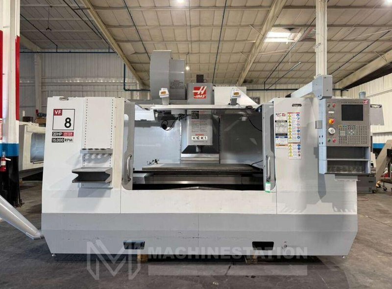 Haas VF-8D/40 CNC Vertical Machining Center -15,000 RPM 4th Axis Ready Mill