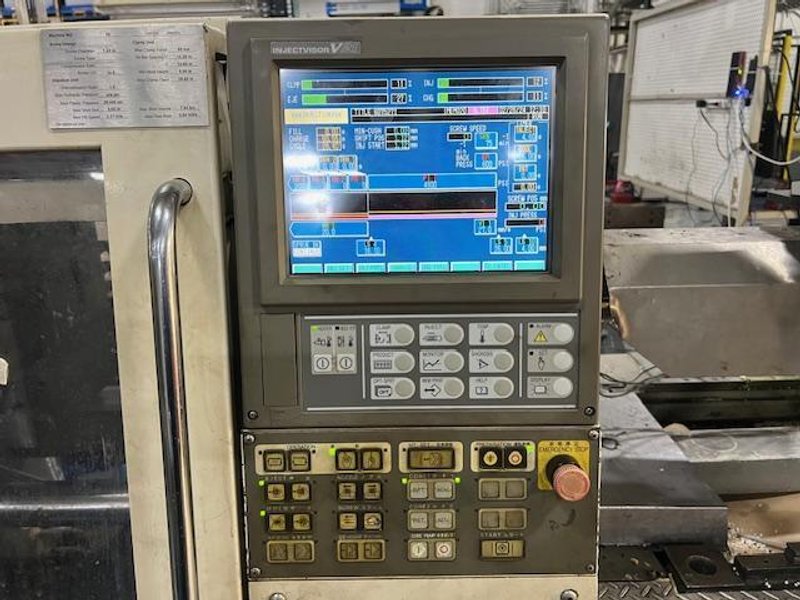 2003 TOSHIBA EC85NV21-2 INJECTION MOLDING MACHINE: STOCK #21221