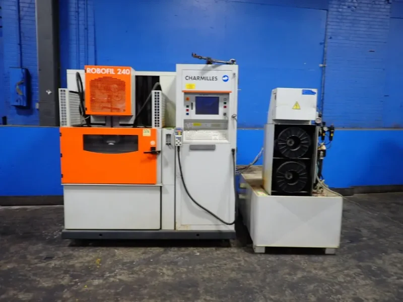 CHARMILLES TECHNOLOGIES 27" X 18" TABLE, 1650 LBS CNC WIRE EDM MACHINE  -  ROBOFIL 240