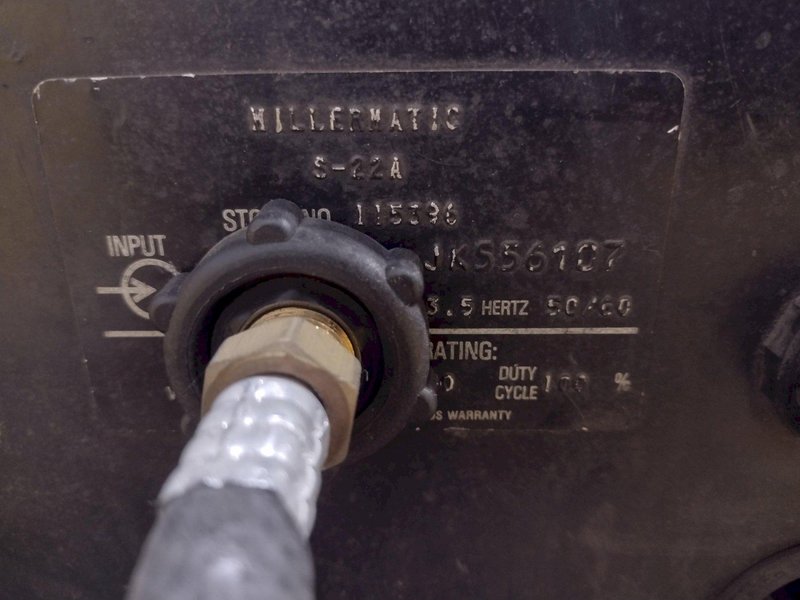 200 AMP MILLER MODEL #CP-200 DC ARC WELDER &amp;  S-22 WIRE FEEDER: STOCK #19659