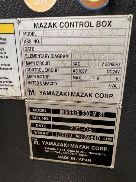 MAZAK INTEGREX 200-IV ST - Turning Centers