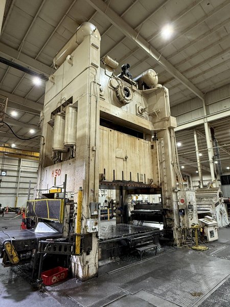 1000-ton Verson S4-1000-144-90T Straight Side Press - Used, Double Crank Stamping Press For Sale