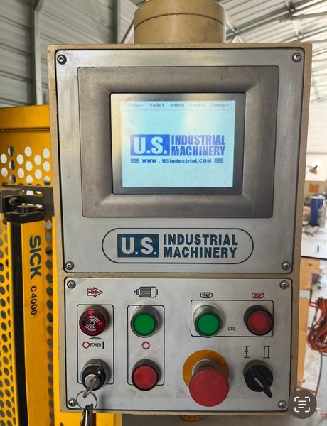 200 Ton x 13′ US Industrial USHB200-13AC Hydraulic Press Brake, 2007 – Backgauge