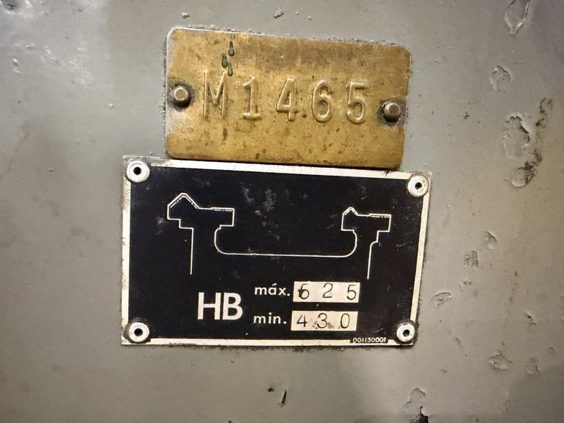 20" X 40" NARDINI MODEL #SZ2040T ENGINE LATHE 3-1/8" HOLE: YOBRO #24608