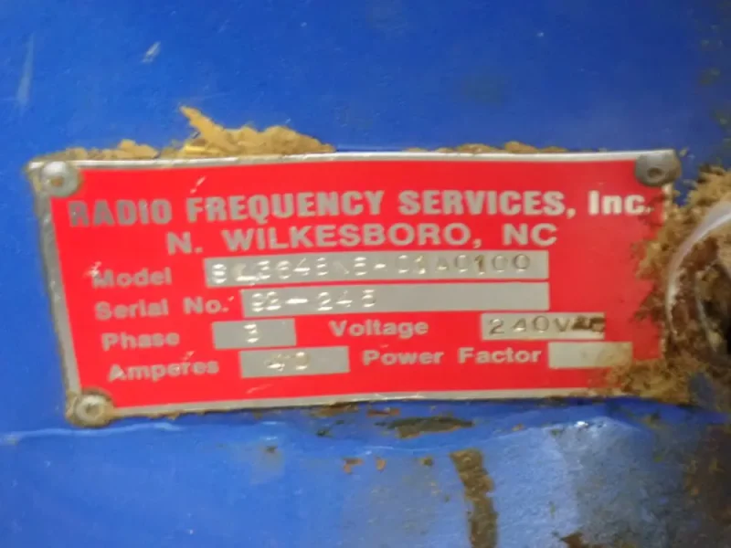 RADIO FREQUENCY SERVICES 40 AMPS EDGE GLUER  -  SL3648N5A01A0100
