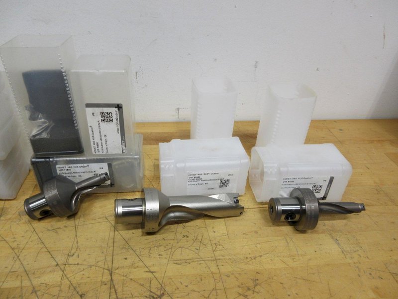 Komet ABS50 KUB Quatron Indexable Drill Bodies (15pcs), Smaller Diameters .630" - 1.187" ***NIB***- Auction Item