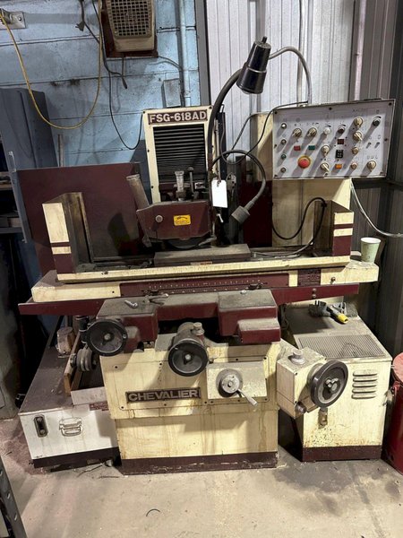 6" X 18" CHEVALIER FSG-618AD AUTOMATIC HYDRAULIC SURFACE GRINDER. STOCK # 0902624.