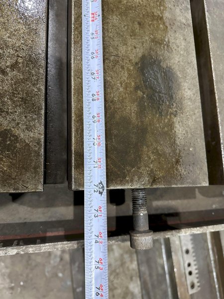 72" X 72" GIDDINGS &amp; LEWIS (G&amp;L) T-SLOTTED POWERED ROTARY TABLE W/ 72" POWERED INFEED SLIDE: STOCK #19731